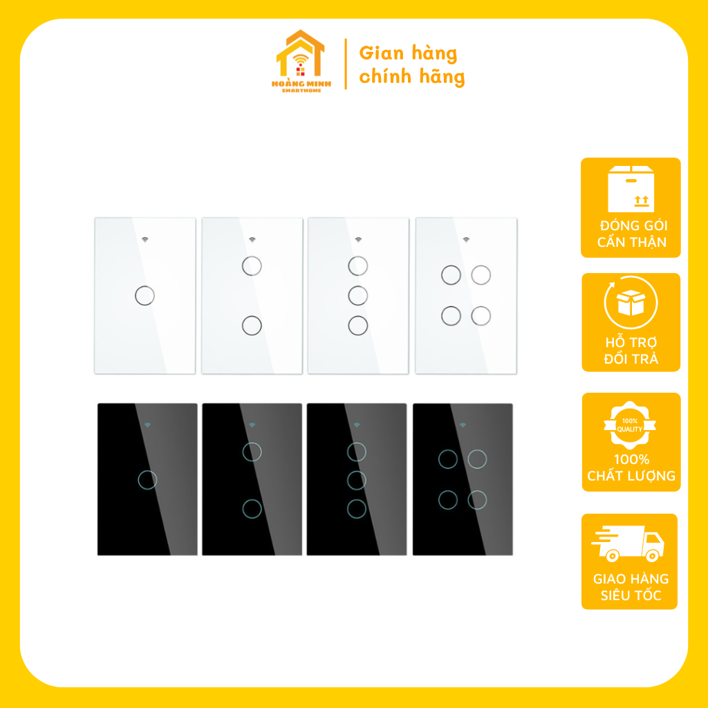 Công tắc cảm ứng thông minh tuya zigbee 3.0 hỗ trợ google và alexa