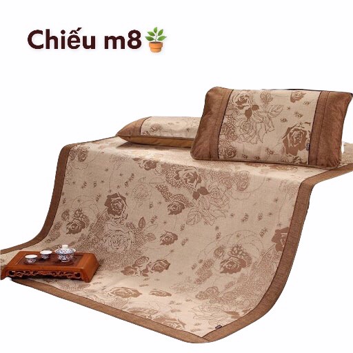 [HCM][SIZE CỠ LỚN 1m8] Chiếu lụa điều hòa cao cấp chiếu ngủ văn phòng chất liệu lụa hoa thoáng mát an toàn cho da chiếu ngủ mùa hè