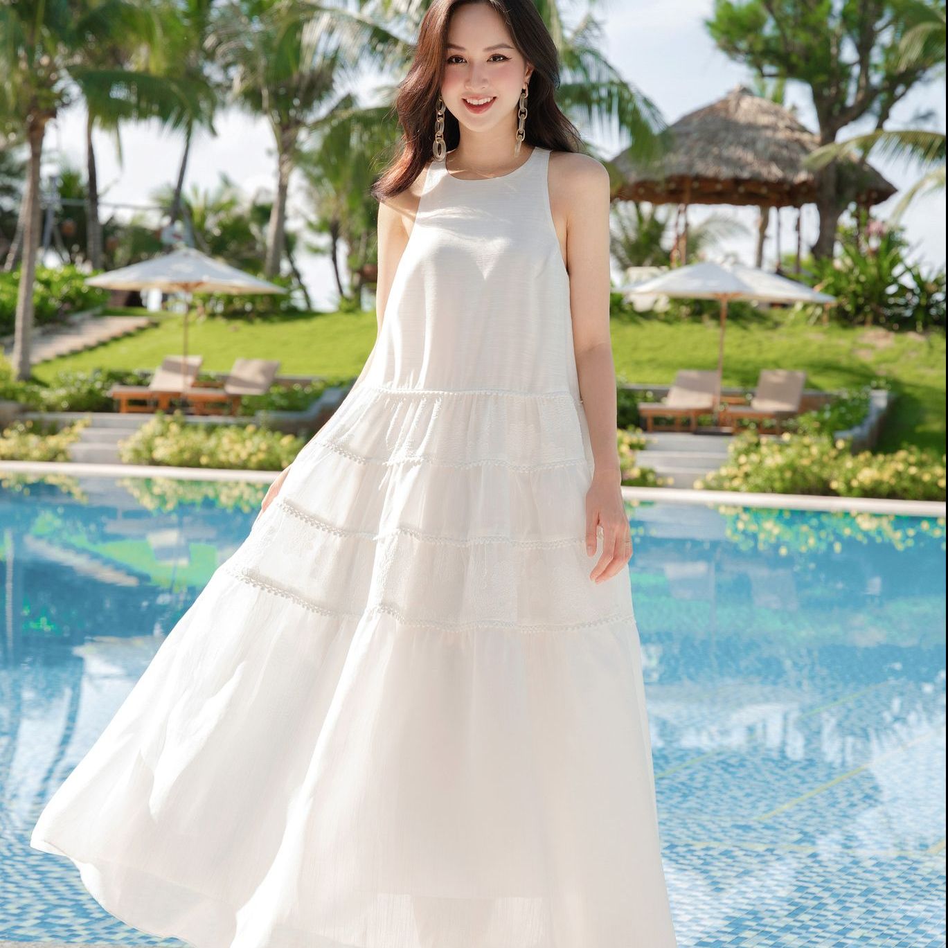 Olv - đầm elsie maxi dress