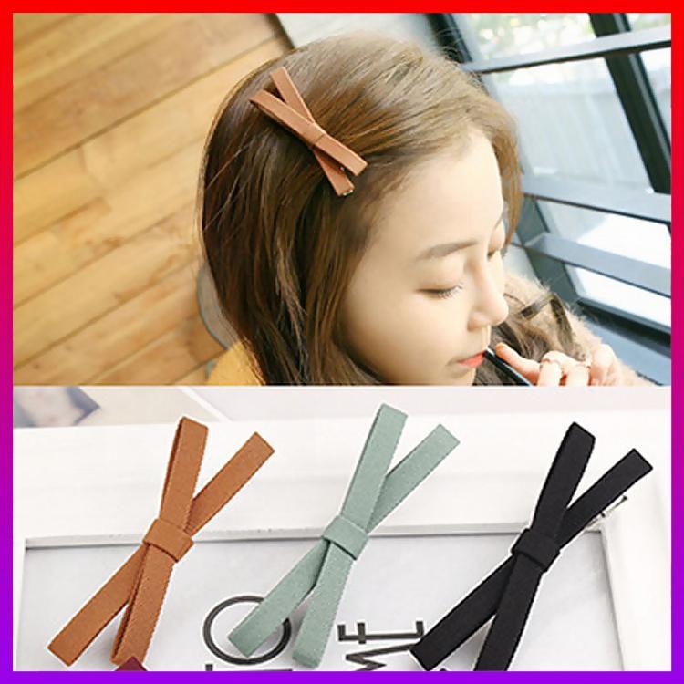 Combo 2 kẹp tóc chéo đính nơ hàn quốc - nhshop