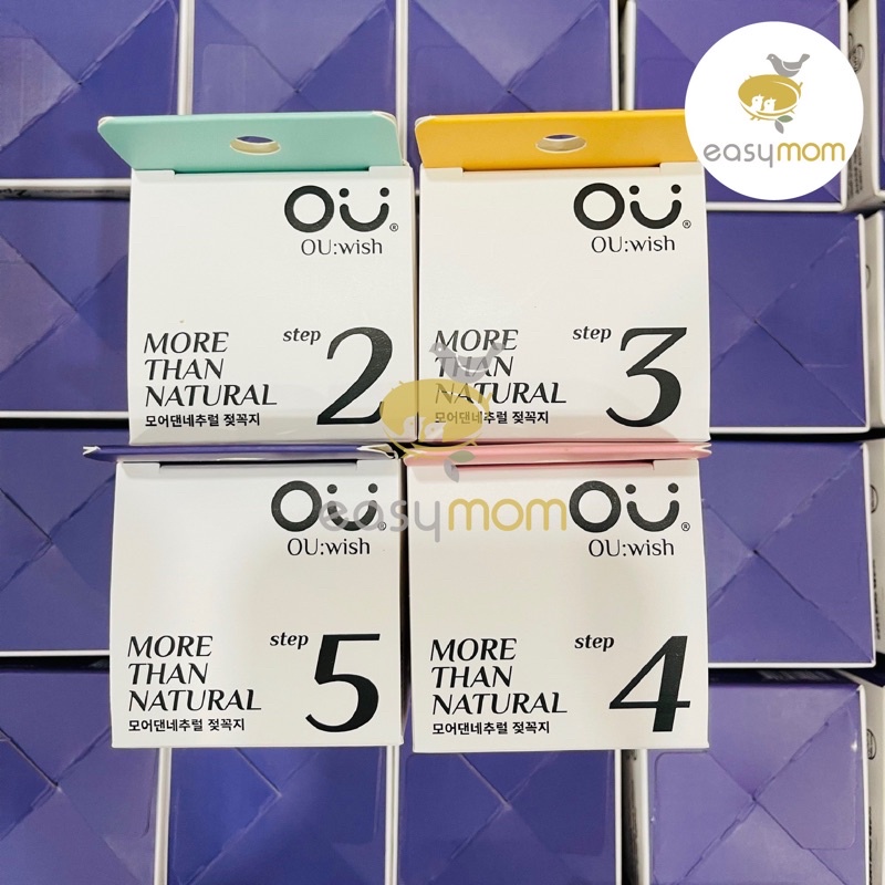 Chính hãng- núm ti bình ou:wish, núm ti ou size 1/2/3/4/5 tại hcm, núm ou thay thế bình moyuum/ pi/ lans