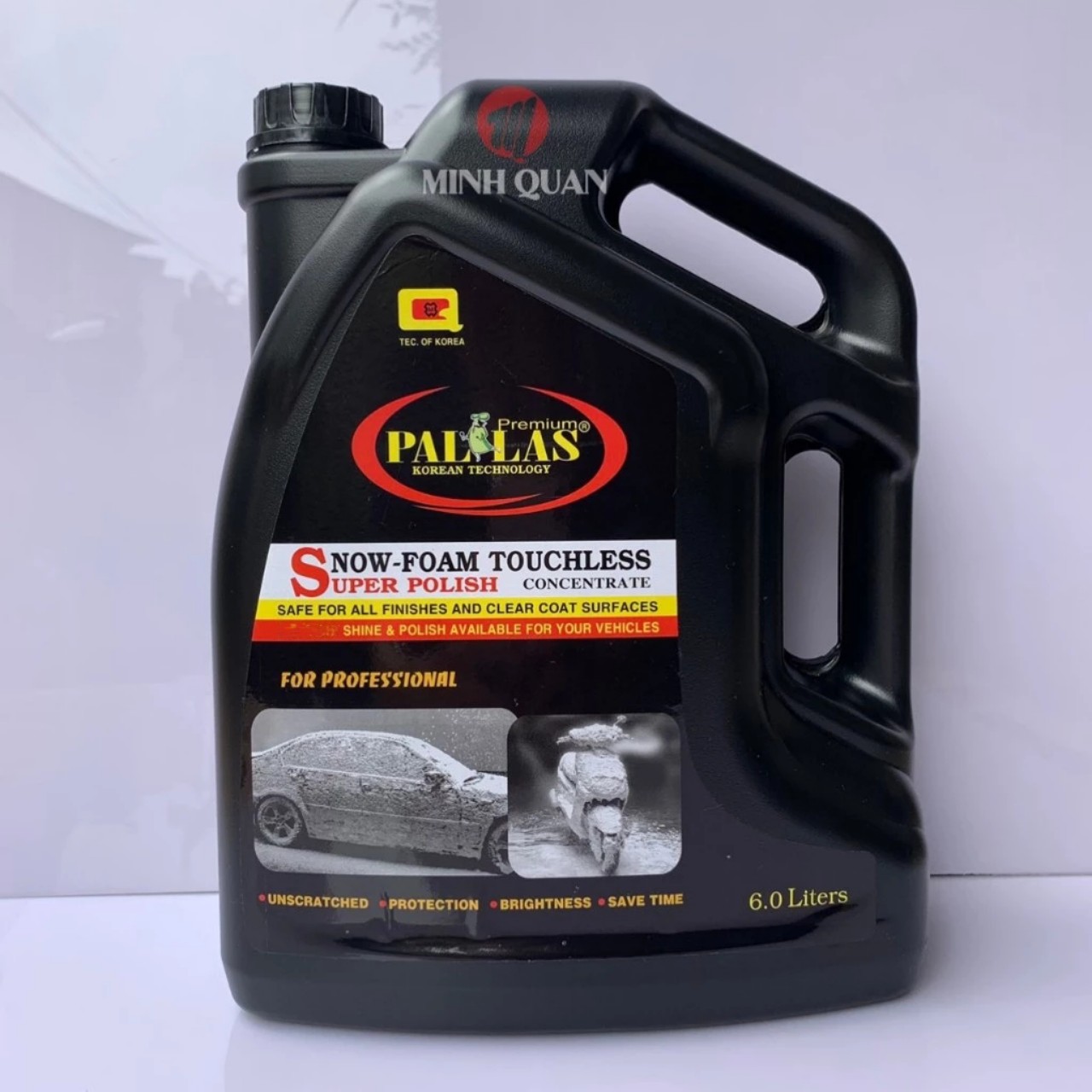 Nước Rửa Xe Không Chạm PALLAS 6 Lít, Dung Dịch Rửa Xe Ô Tô, Xe Máy Siêu Sạch