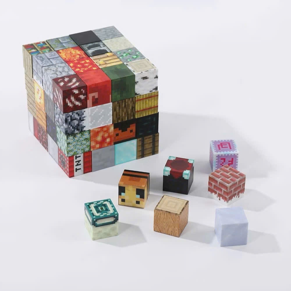 SET 20 KHỐI NAM CHÂM PIXEL BLOCK | ĐỒ CHƠI XẾP HÌNH STEM | NAM CHÂM 6 MẶT | KHỐI 2X2X2CM | QUÀ TẶNG SÁNG TẠO CHO BÉ
