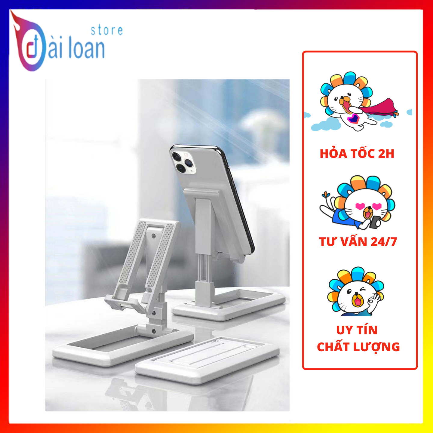 Giá đỡ điện thoại gấp gọn tiện dụng