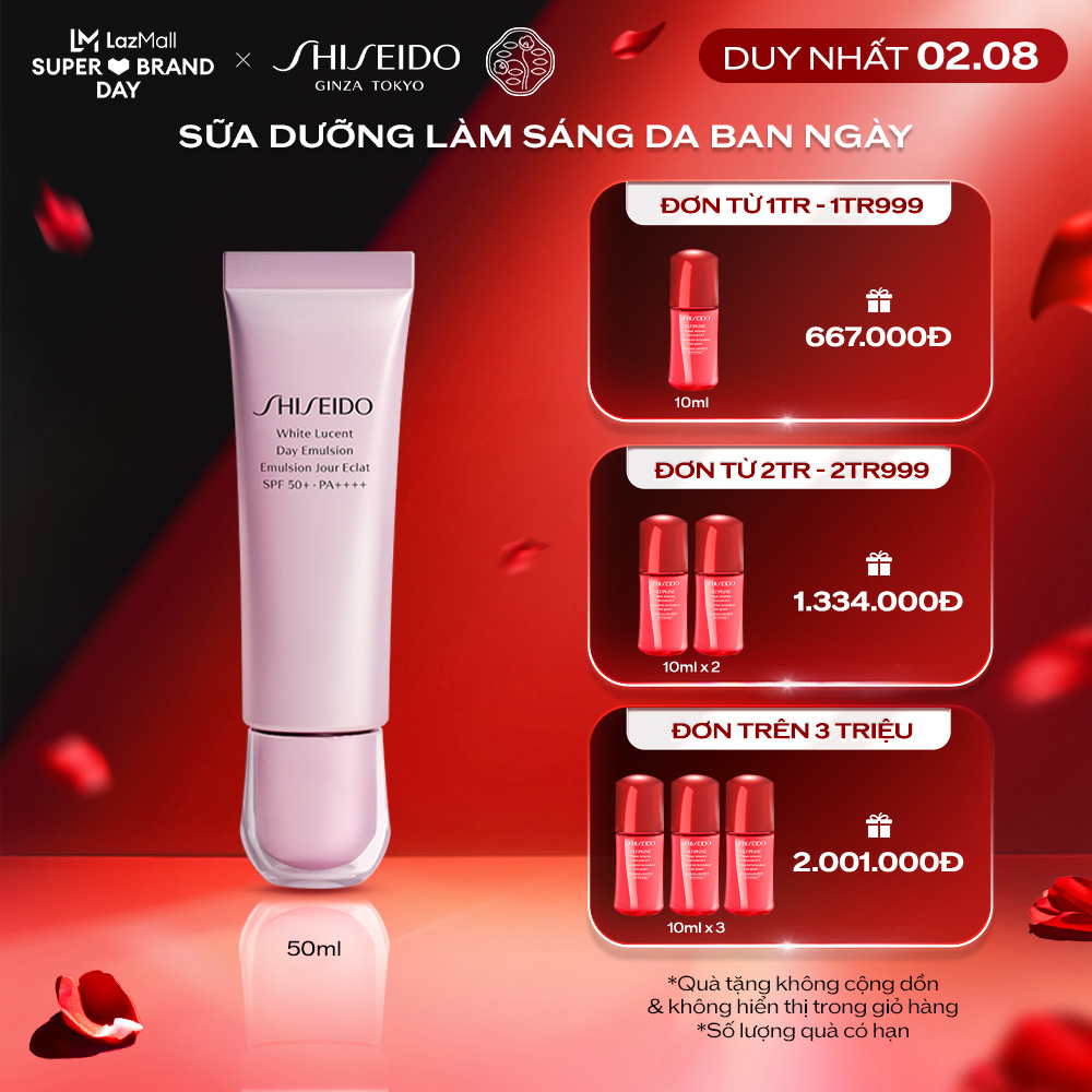 - Sữa dưỡng sáng da ban ngày Shiseido White Lucent Day Emulsion 50ml