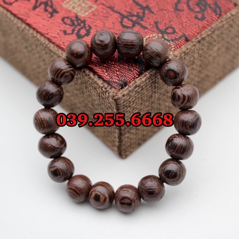 Vòng tay gỗ mun 10mm giá sỉ