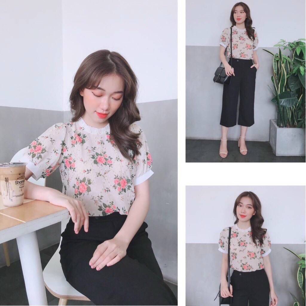 áo sơ mi kiểu nữ chất voan lụa cao cấp hot trend 2020 rẻ AG2493