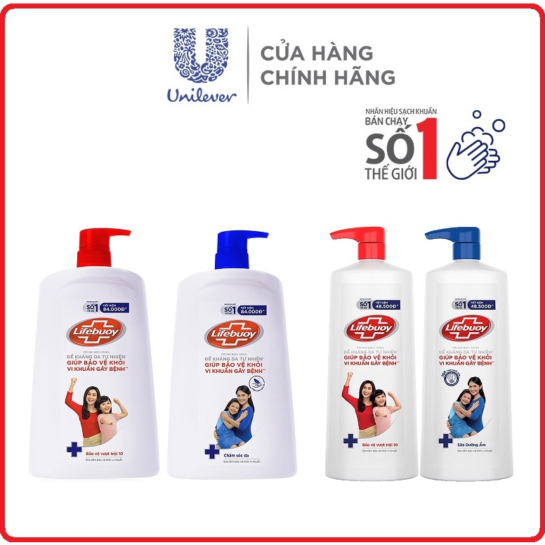 Sữa Tắm Lifebuoy (1Kg/1.4Kg)