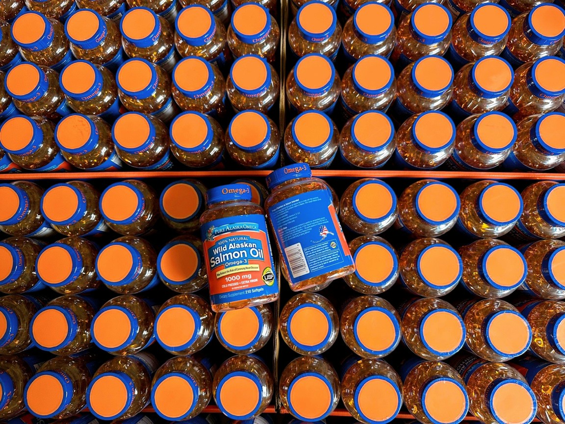 VIÊN DẦU CÁ HỒI PURE ALASKA OMEGA WILD ALASKA SALMON OIL 1000MG - USA