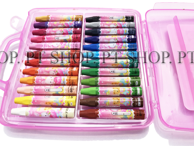 SÁP DẦU HỘP NHỰA 24 MÀU HÀN QUỐC