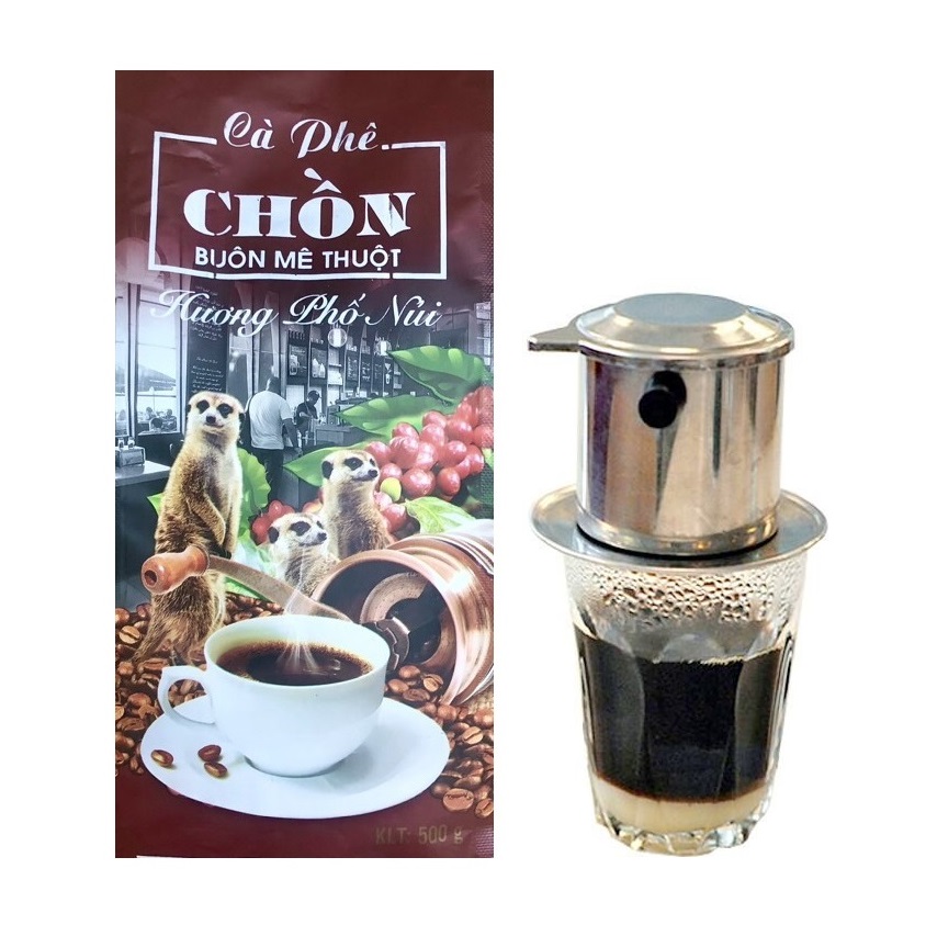 2 Túi cà phê chồn Nam Phát pha phin đậm đà hương vị Tây Nguyên