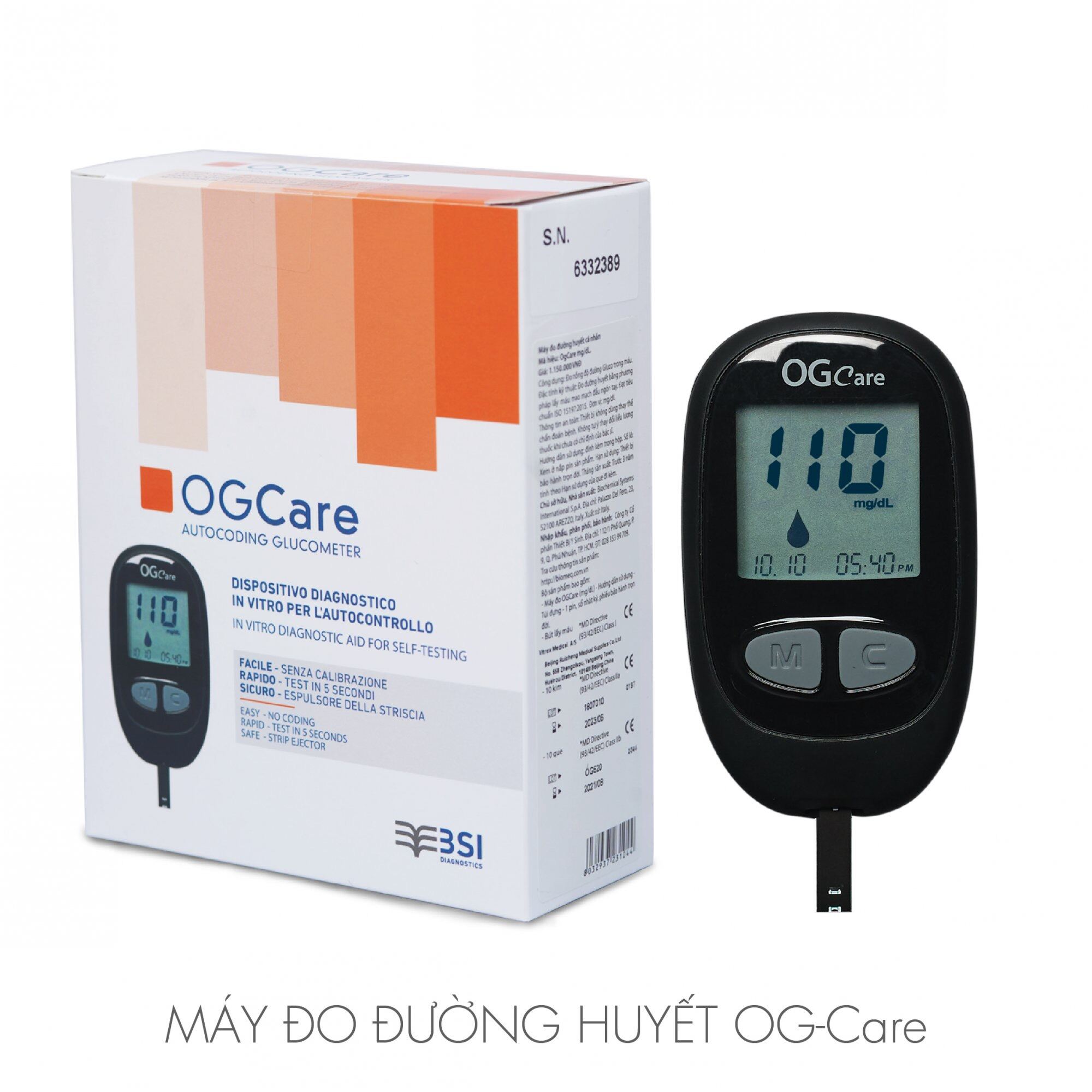 Máy đo đường huyết OGcare
