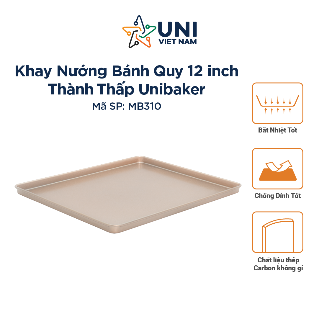 Khay nướng bánh quy 12 inch Unibaker MB310