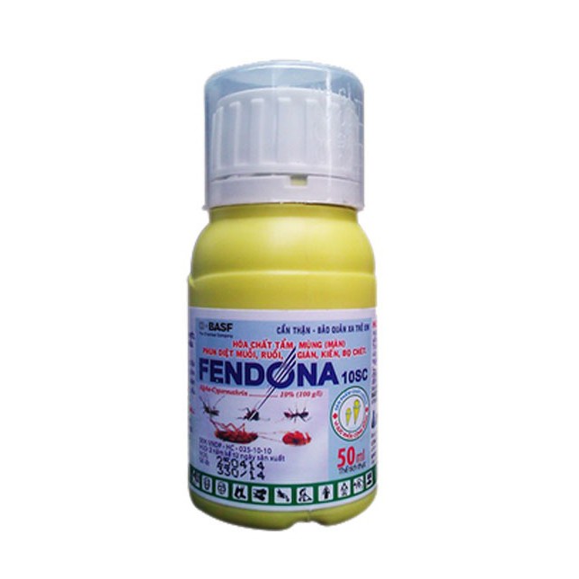 Thuốc diệt muỗi,kiến, gián, ruồi fendona 10sc , chai 50ml - sản phẩm của basf