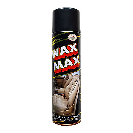 Bình xịt đánh bóng và làm sạch Wax Max, làm sạch nội thất ô tô, chai vệ sinh đồ da