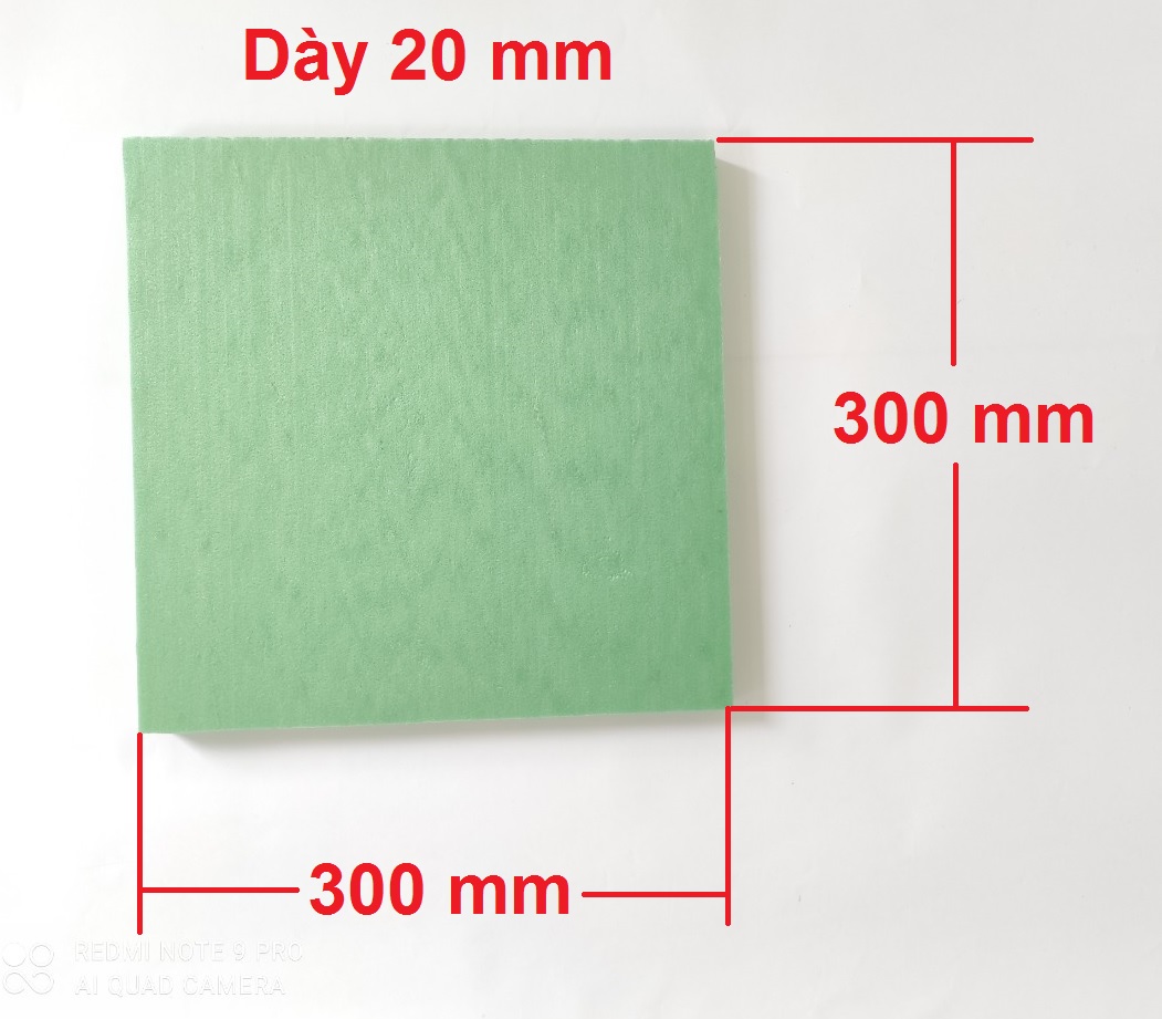 [HCM]Xốp cách âm cách nhiệt chống nóng chống lạnh XPS dài 300 mm rộng 300 mm dày 20 mm