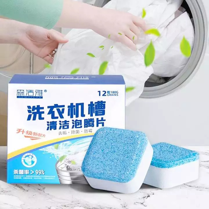 [SIÊU SẠCH] HỘP 12 VIÊN TẨY LỒNG GIẶT CAO CẤP - COMBO 12 VIÊN SỦI LÀM SẠCH VÀ KHỬ MÙI MÁY GIẶT CỰC TỐT