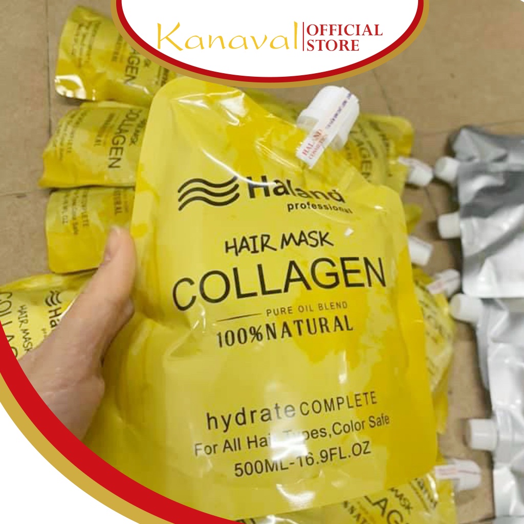 Kem ủ tóc, mặt nạ tóc haland phục hồi tóc hư tổn, dầu hấp dưỡng tóc túi 500ml chính hãng đang được ưa chuộng hiện nay, sản phẩm được Kanaval phân phối độc quyền - Kanaval Official Store