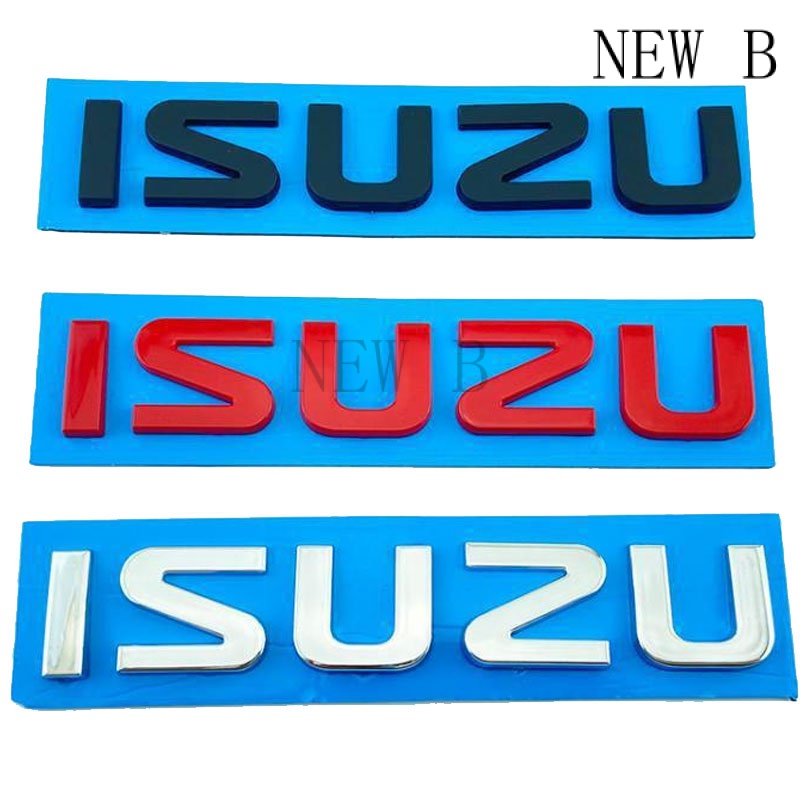 Miếng dán xe hơi logo chữ cái chính hãng isuzu cho isuzu d-max suv phụ kiện sửa đổi cốp sau đề can thông dụng trang trí thân xe
