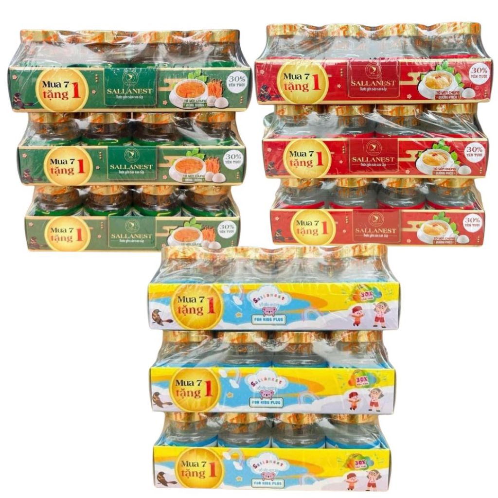 Yến Khánh Hoà 30% yến 1 set 8 hũ ăn ngon chất lừ, yến sào khánh hoà, yến chưng, yến đảo