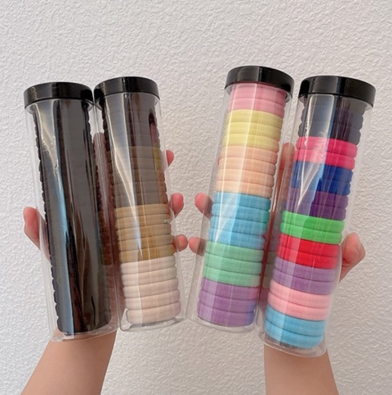 Set 20 Dây chun buộc tóc, cột tóc, nữ dễ thương nhiều màu tiện lợi