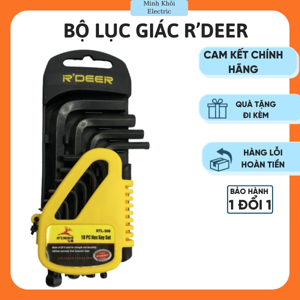 Bộ lục giác bi RDEER RTL-309,bộ lục lăng Rdeer, bộ lục năng ,bộ lục giác đầu bi,bộ lục giác đa năng,bộ khóa lục giác bi