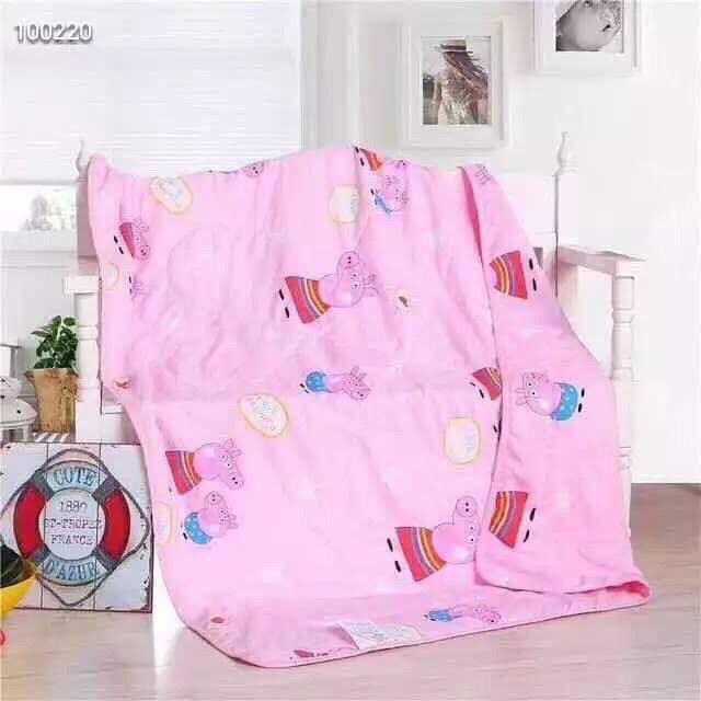 Mền chần bông peppa giữ ấm dễ thương cho bé(chăn)