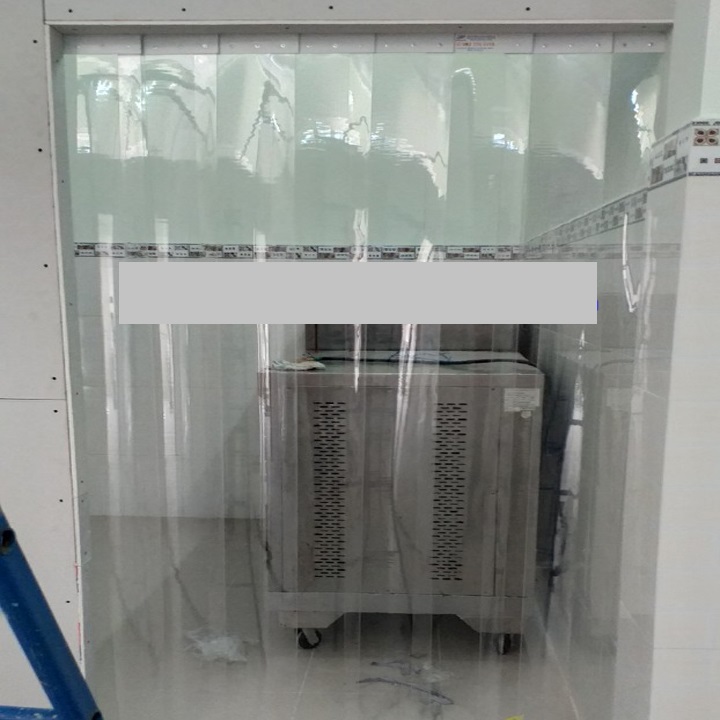 Rèm nhựa PVC (Cao2.2mx Dày1.5mm) ngăn hơi lạnh điều hòa cho các chiều rộng từ R0.8m đến R1.85m