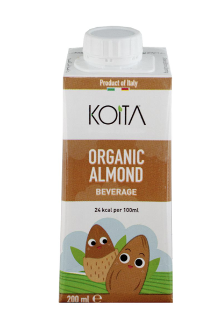 Sữa Koita hạnh nhân hữu cơ 200ml,ko chứa sữa thích hợp cho bé dị ứng đạm bò từ 1 tuổi