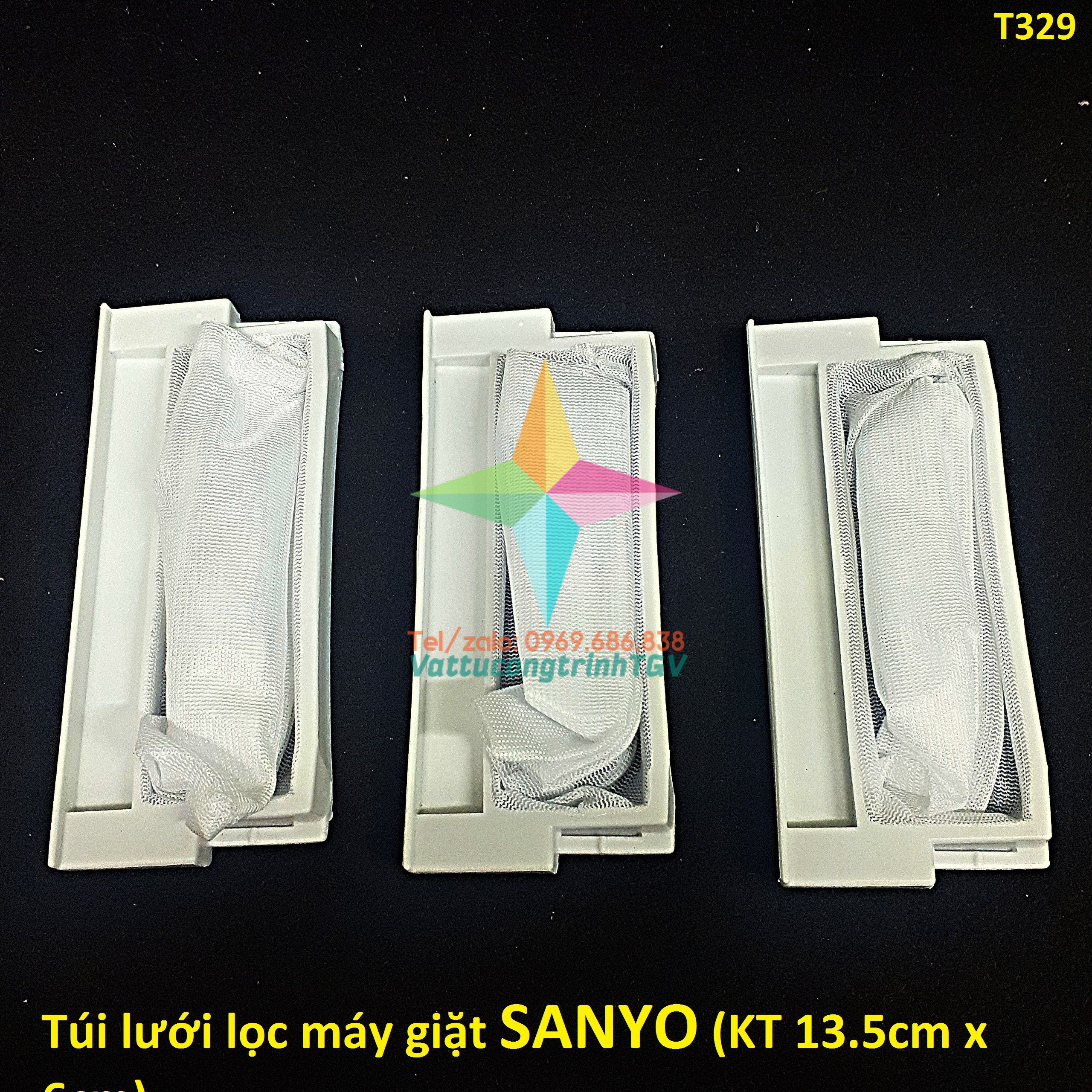 Bộ 3 túi lưói lọc thay thế cho máy giặt SANYO cửa đứng