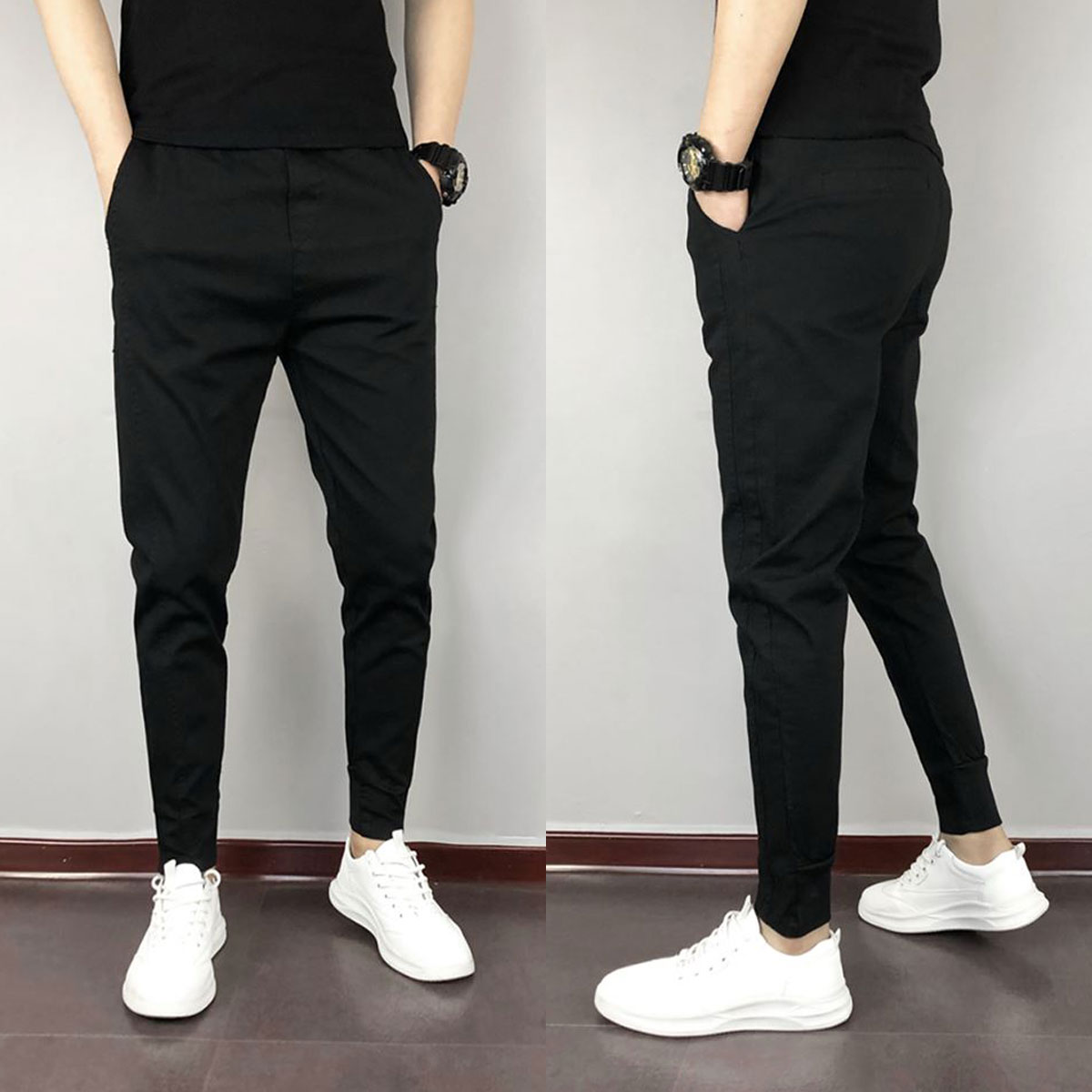 HOÀN TIỀN 15% - [Nhập mã LAZADASALEHE60K giảm 60k/300k] Quần kaki nam kiểu dáng thể thao hàn quốc trẻ trung ống côn cực dễ phối đồ