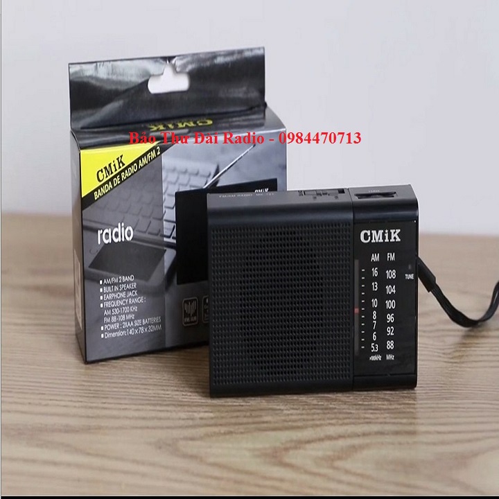 Giảm giá Đài radio CMIK 141 thiết kế nhỏ gọn, âm thanh sắc nét, Đài radio  mini nghe FM, AM bắt sóng tốt - BeeCost