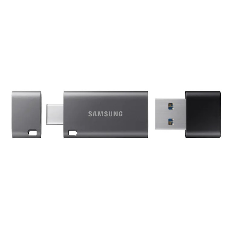 USB OTG Samsung 32GB / 64GB / 128GB / 256GB Flash Drive DUO Plus cổng USB 3.1 và Type-C 400MB/s (Xám) - Phụ Kiện 1986