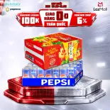 [SALE 8.8] Combo 1 Thùng Pepsi và 1 Thùng Trà Ô Long Tea+ Vị Đào Nhiệt đới (320ml hoặc 350ml/lon)
