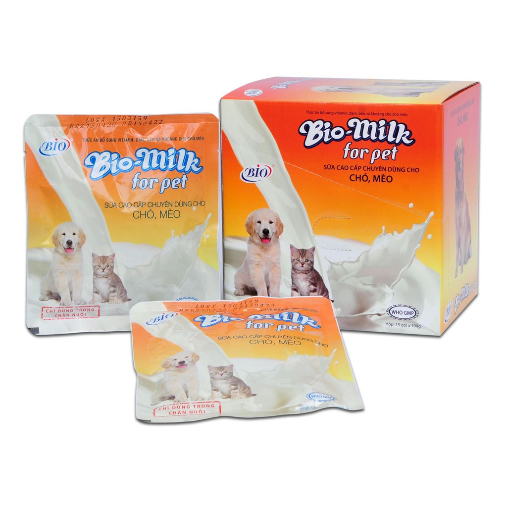 Sữa bột cho chó mèo con Bio Milk