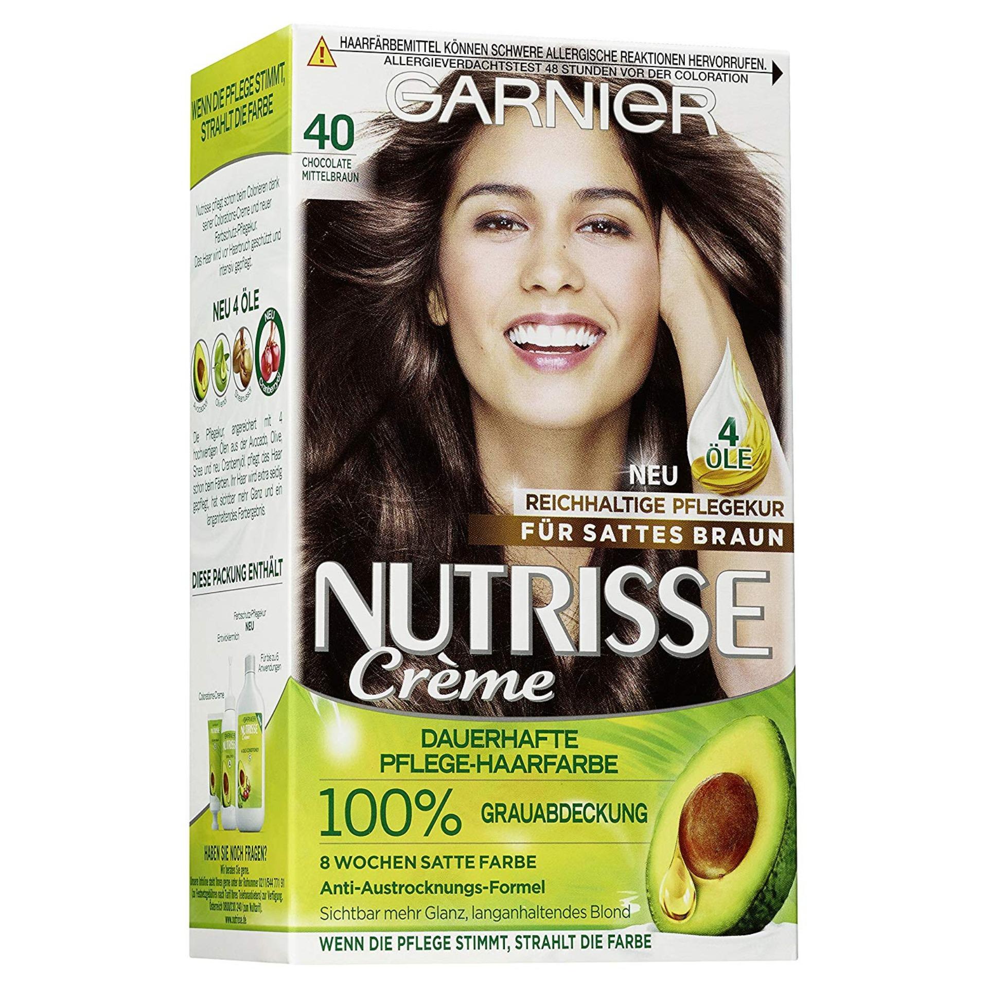( HÀNG ĐỨC) Thuốc Nhuộm Tóc Garnier Số 40 Nâu đen Socola