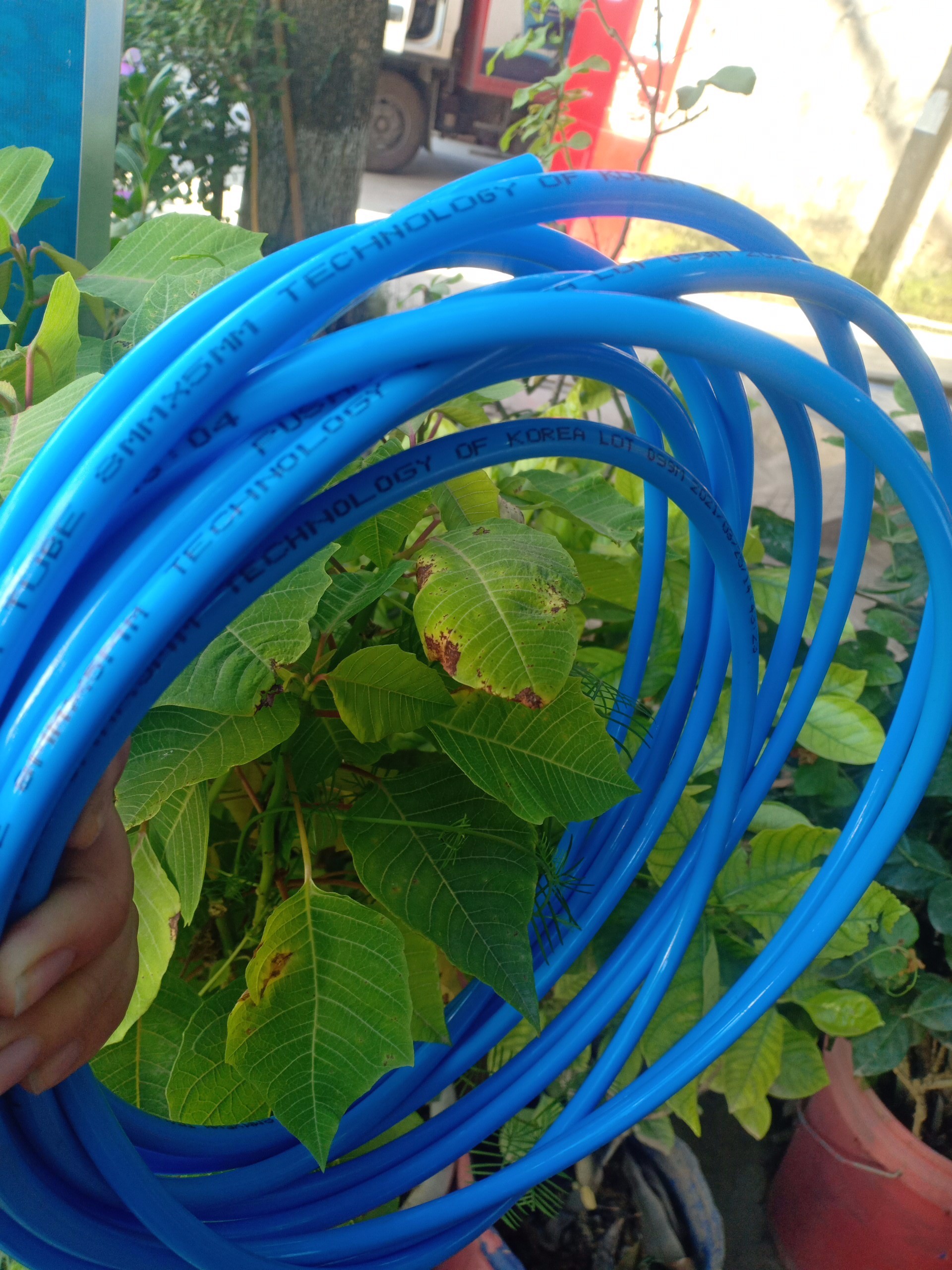 5 mét Ống hơi phi 8 - Dây hơi khí nén PU cao cấp LOẠI XỊN  phi 8mm x 5m