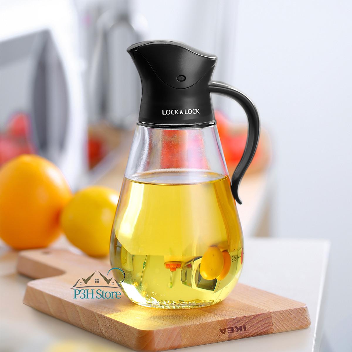 Bình dầu thủy tinh tự động mở nắp Lock&Lock Classic dung tích 550ml CKO101