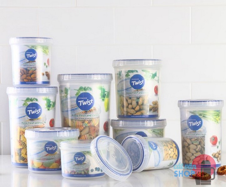 Hộp bảo quản Lock&Lock Twist 150ml-1.9L (LLS111, LLS113, LLS121, LLS122, LLS123, LLS131, LLS132, LLS
