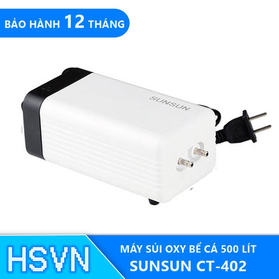Máy sủi oxy cho bể cá 500 lít sunsun ct-402