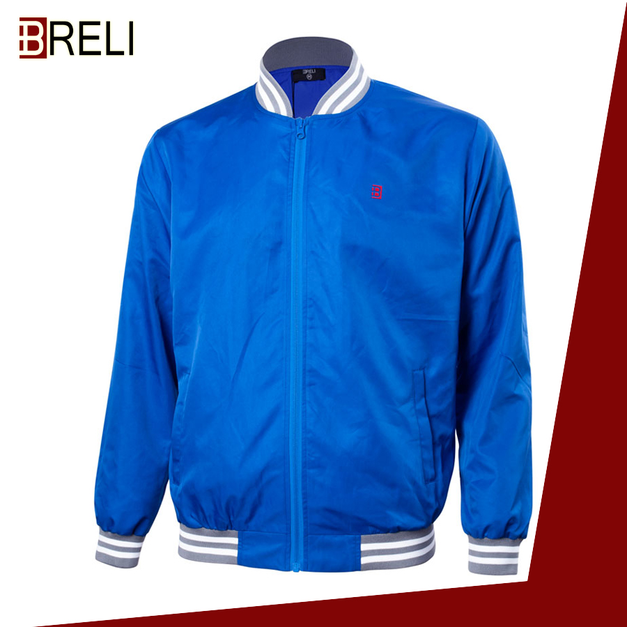 Áo gió bomber nam thể thao Breli - BAG2015-1C-DKB Áo khoác gió mỏng 2 lớp