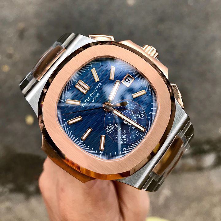 { LAZADA ĐỒNG HỒ PHỐ } ĐỒNG HỒ NAM NAUTILUS AUTOMATIC DÂY KIM LOẠI + THẺ BẢO HÀNH 18 THÁNG