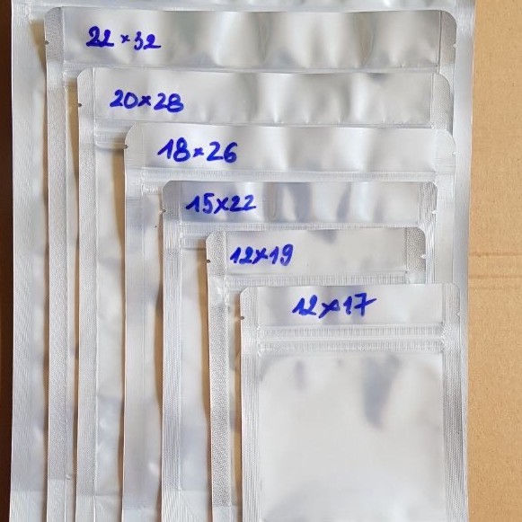 [RẺ VÔ ĐỊCH] 0.5kg TÚI ZIP ĐÁY ĐỨNG MẶT BẠC MẶT TRONG 0.5kg