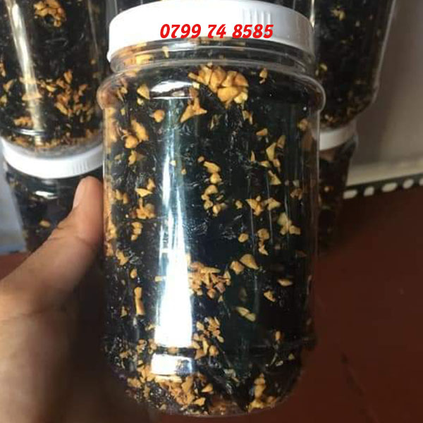 Rong biển cháy tỏi loại 1 nhà làm hũ 70gr