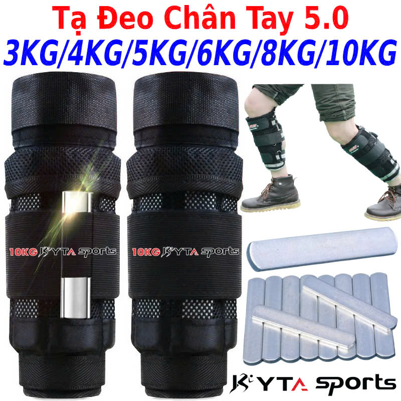 Tạ đeo chân tay thể thao chạy bộ cao cấp chính hãng Kyta Sport thế hệ 5.0 trọng lượng 10KG/8KG/6KG/5