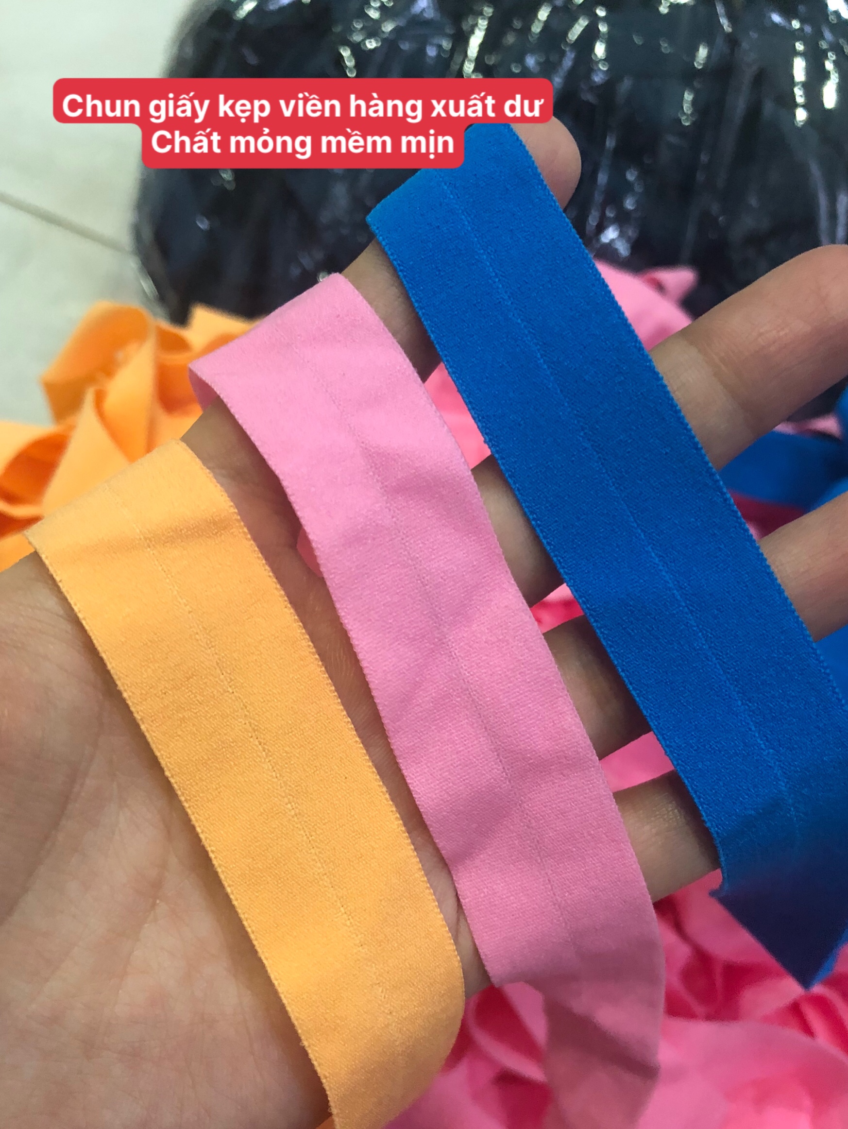 Chun kẹp viền áo mềm hàng xuất dư chất mịn đẹp
