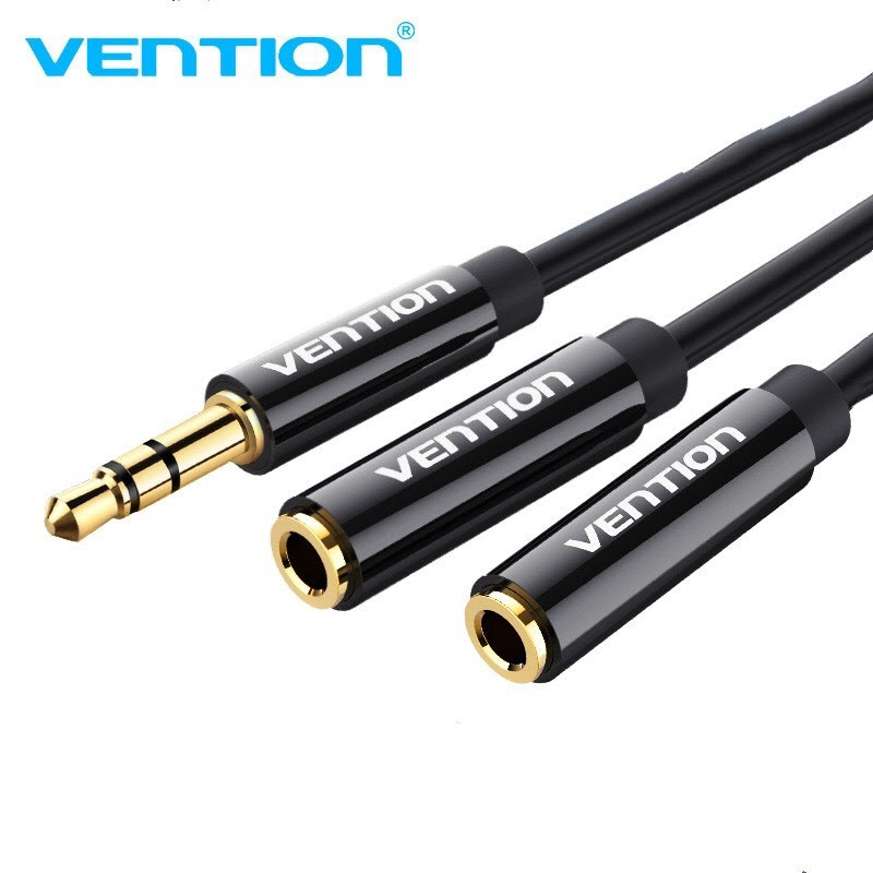 Jack chia 3.5 1 ra 2 cao cấp vention 20cm