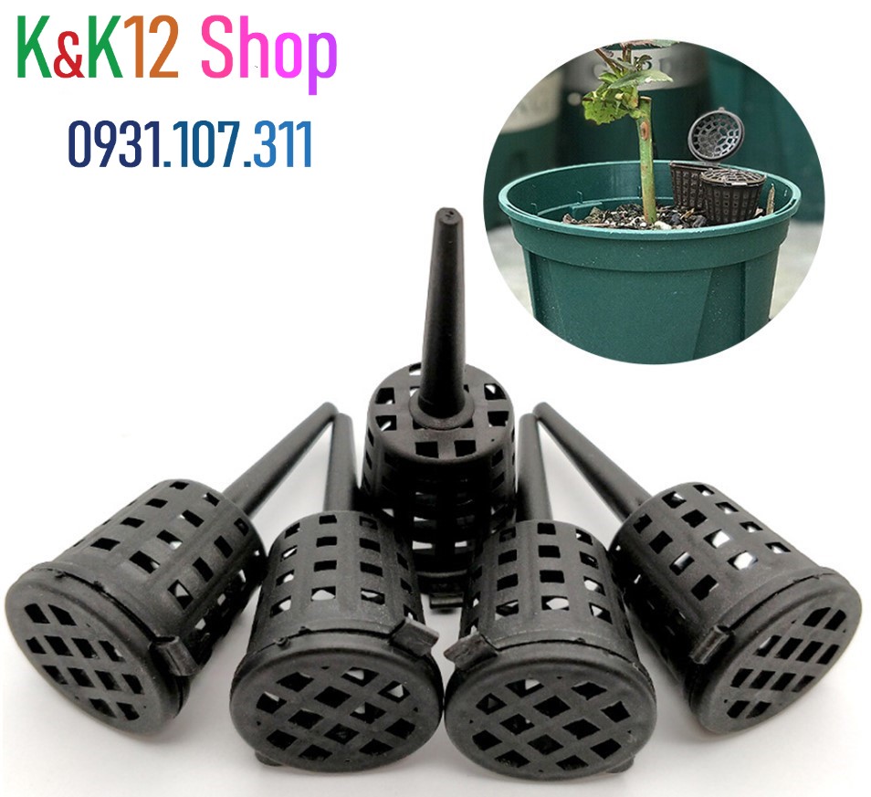 [HCM]Bộ 10 Cốc bón phân tan chậm cho bể thủy sinh- rổ bón phân cho cây bonsai- hộp đựng phân bón cây cảnh.