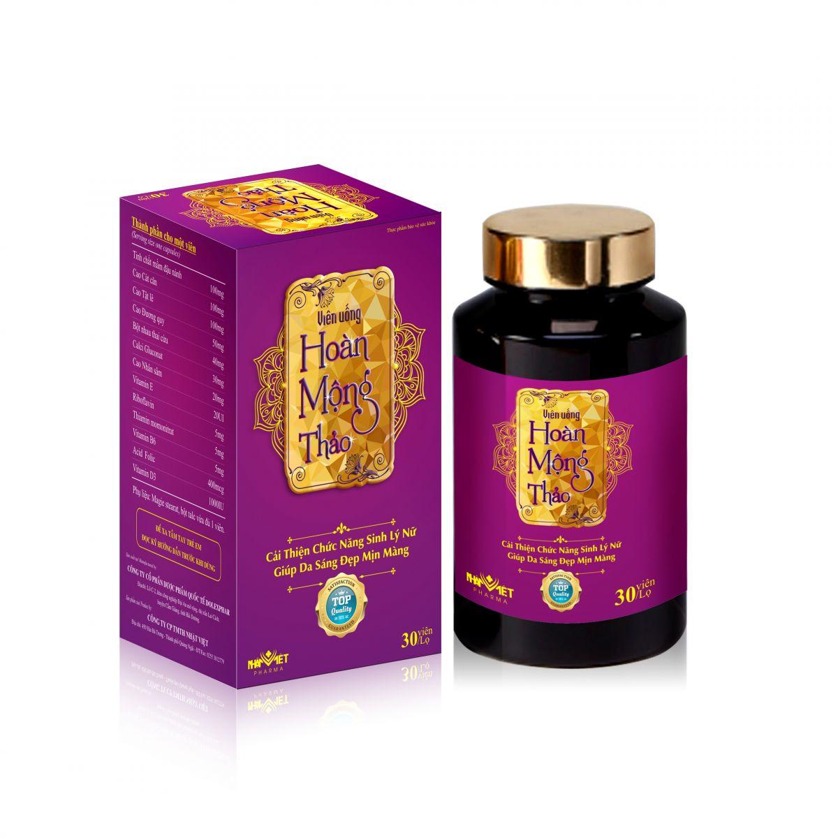 Thực phẩm chức năng viên uống hoàn mộng thảo - bổ sung nội tiết tố nữ