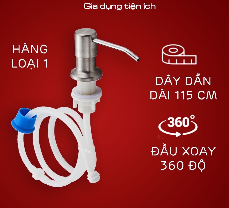 Vòi Bơm Hút Nước Rửa Chén Tiện Lợi, Dây Silicon Dài 1,2m, 3 Nắp Đậy Phù Hợp Với Các Loại Can, Chai Đựng Dầu